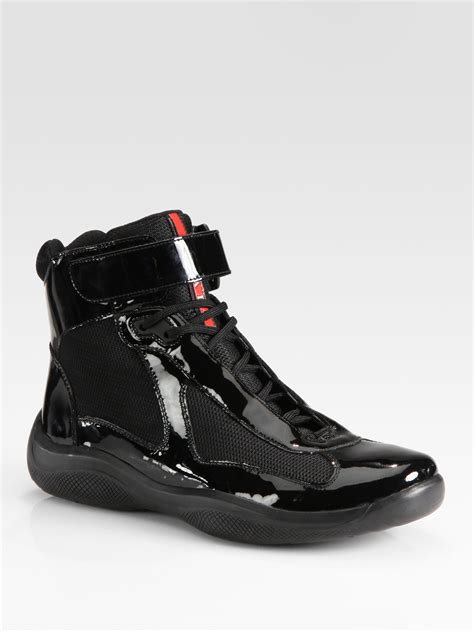 prada high-top sneakers womens